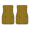 West African Adinkra Tribe Symbols Front Car Floor Mats