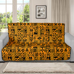 West African Adinkra Tribe Symbols Futon Protector