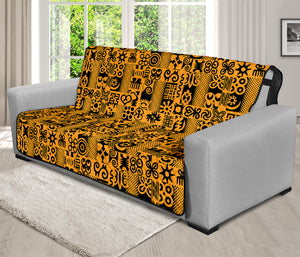 West African Adinkra Tribe Symbols Futon Protector