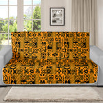 West African Adinkra Tribe Symbols Futon Protector