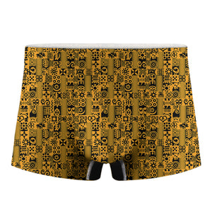 West African Adinkra Tribe Symbols Men's Boxer Briefs