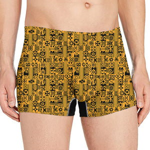 West African Adinkra Tribe Symbols Men's Boxer Briefs