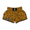 West African Adinkra Tribe Symbols Muay Thai Boxing Shorts