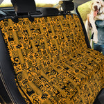 West African Adinkra Tribe Symbols Pet Car Back Seat Cover