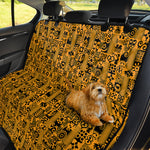 West African Adinkra Tribe Symbols Pet Car Back Seat Cover