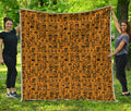 West African Adinkra Tribe Symbols Quilt