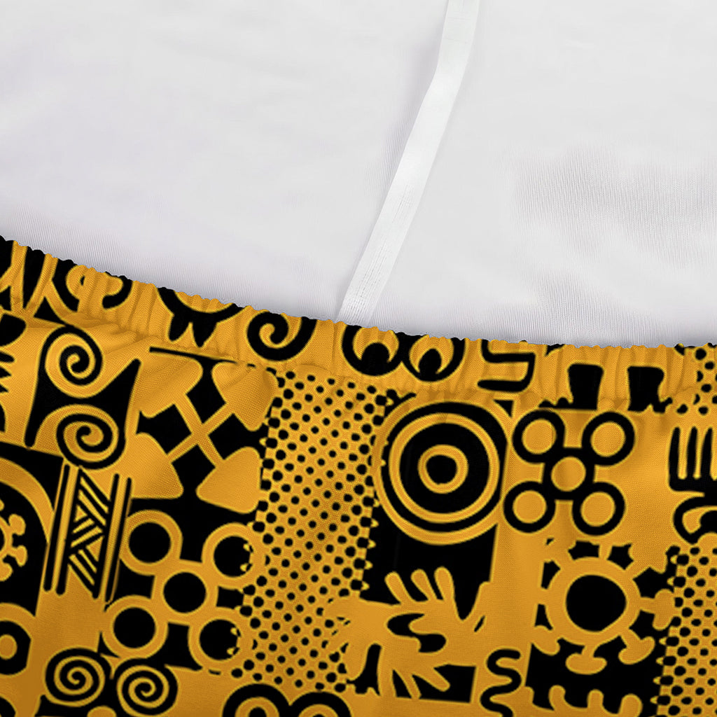 West African Adinkra Tribe Symbols Sofa Cover