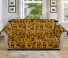 West African Adinkra Tribe Symbols Sofa Protector