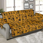 West African Adinkra Tribe Symbols Sofa Protector