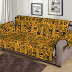 West African Adinkra Tribe Symbols Sofa Protector