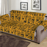 West African Adinkra Tribe Symbols Sofa Protector