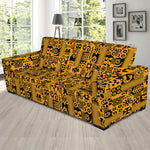 West African Adinkra Tribe Symbols Sofa Slipcover