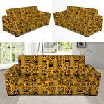 West African Adinkra Tribe Symbols Sofa Slipcover