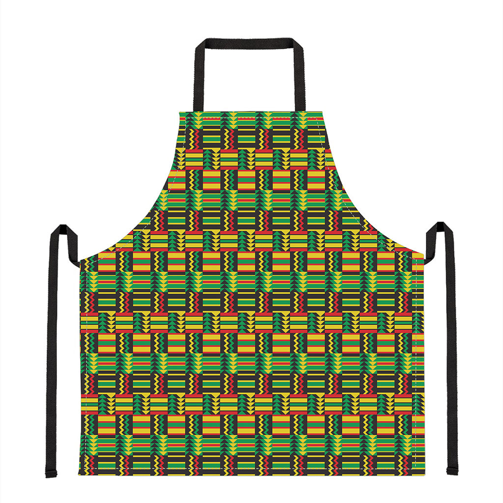 West African Kente Tribal Pattern Print Apron