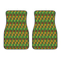 West African Kente Tribal Pattern Print Front Car Floor Mats