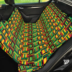 West African Kente Tribal Pattern Print Pet Car Back Seat Cover
