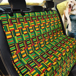 West African Kente Tribal Pattern Print Pet Car Back Seat Cover