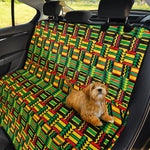 West African Kente Tribal Pattern Print Pet Car Back Seat Cover