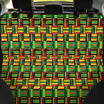 West African Kente Tribal Pattern Print Pet Car Back Seat Cover
