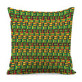 West African Kente Tribal Pattern Print Pillow Cover