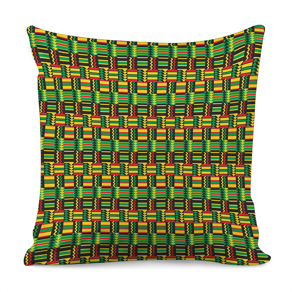 West African Kente Tribal Pattern Print Pillow Cover