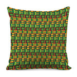 West African Kente Tribal Pattern Print Pillow Cover