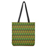 West African Kente Tribal Pattern Print Tote Bag