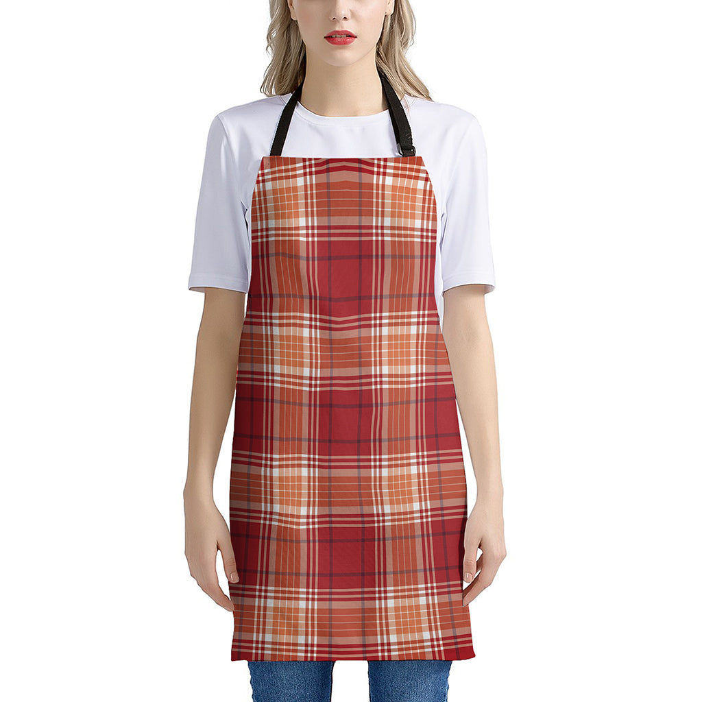 Western Tartan Pattern Print Apron