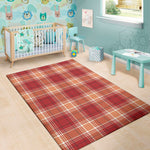 Western Tartan Pattern Print Area Rug