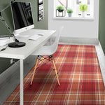 Western Tartan Pattern Print Area Rug