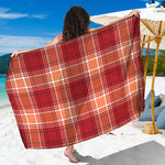 Western Tartan Pattern Print Beach Sarong Wrap