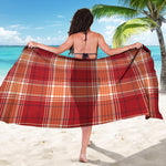 Western Tartan Pattern Print Beach Sarong Wrap