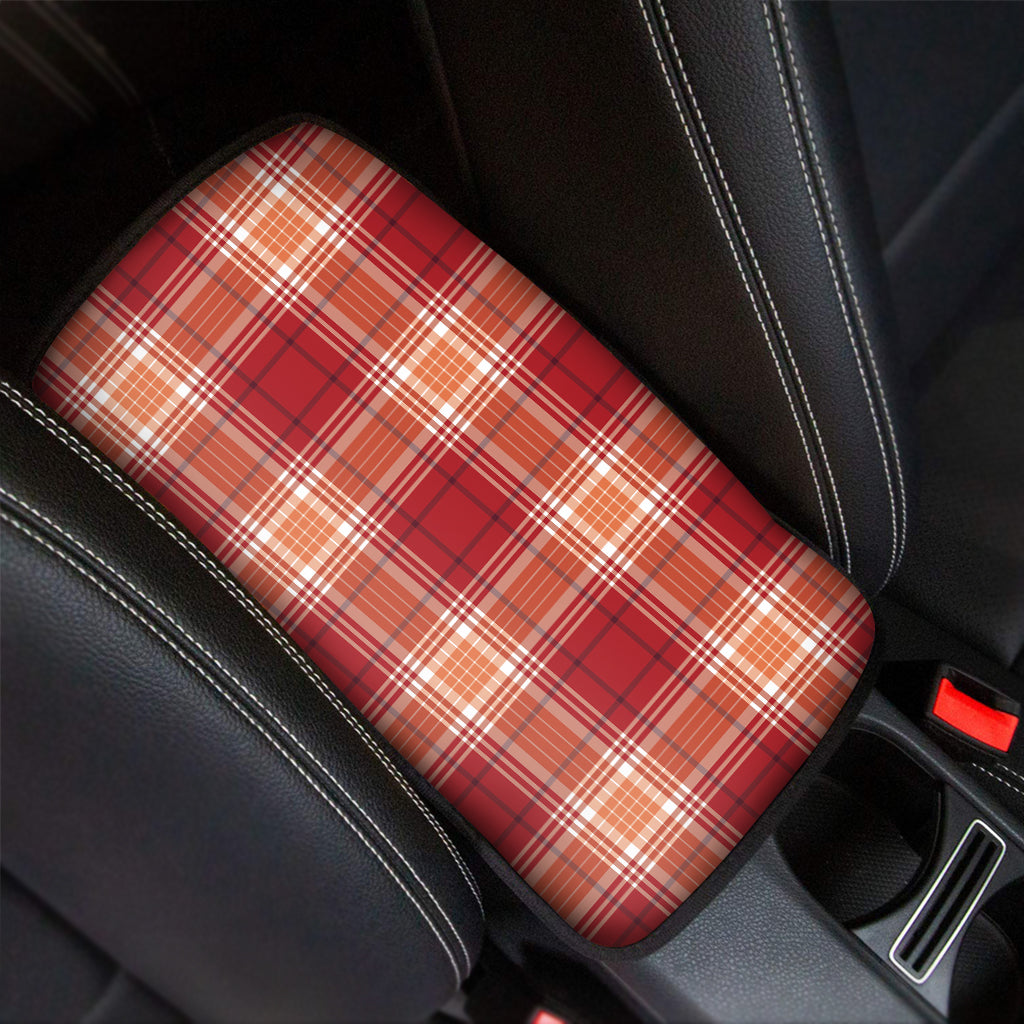 Western Tartan Pattern Print Car Center Console Cover