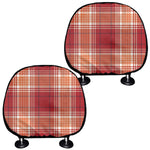 Western Tartan Pattern Print Car Headrest Covers