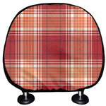 Western Tartan Pattern Print Car Headrest Covers