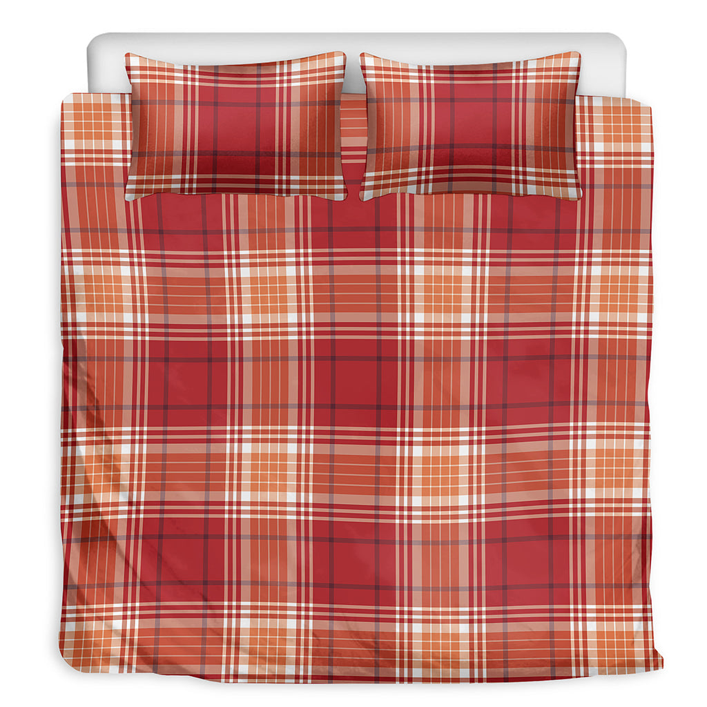 Western Tartan Pattern Print Duvet Cover Bedding Set