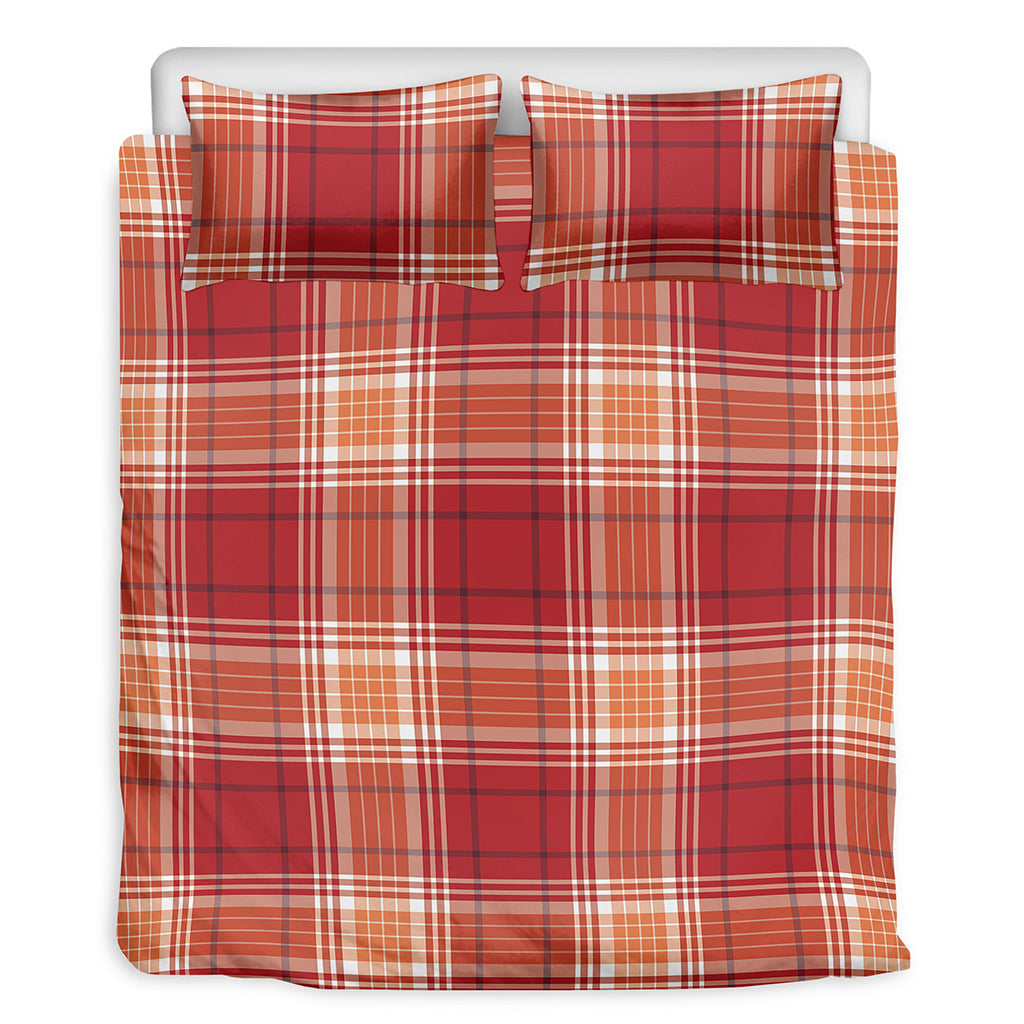 Western Tartan Pattern Print Duvet Cover Bedding Set