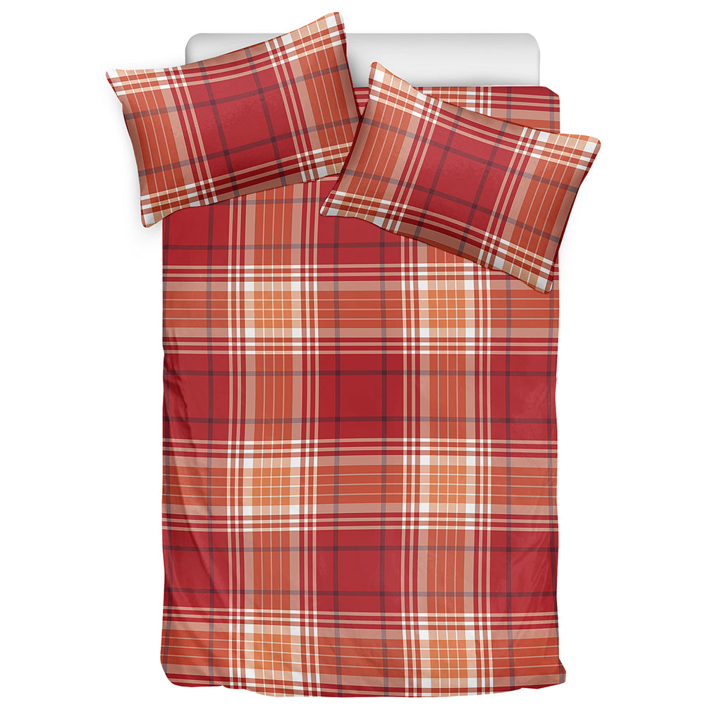 Western Tartan Pattern Print Duvet Cover Bedding Set