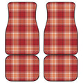 Western Tartan Pattern Print Front and Back Car Floor Mats