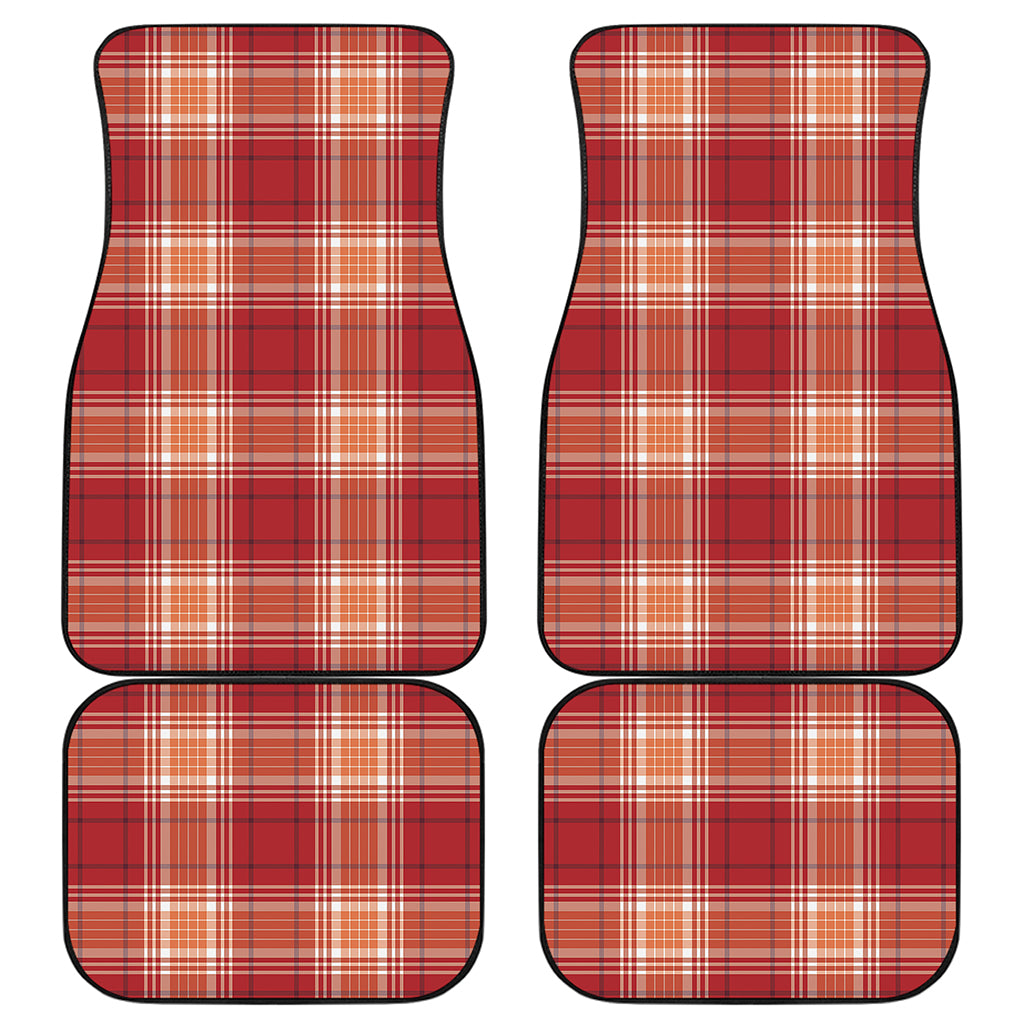 Western Tartan Pattern Print Front and Back Car Floor Mats