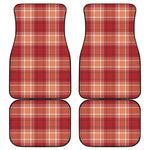 Western Tartan Pattern Print Front and Back Car Floor Mats