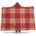 Western Tartan Pattern Print Hooded Blanket