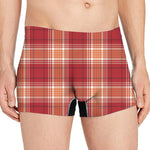 Western Tartan Pattern Print Men's Boxer Briefs