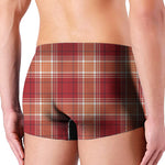 Western Tartan Pattern Print Men's Boxer Briefs