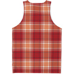 Western Tartan Pattern Print Men's Tank Top
