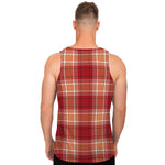 Western Tartan Pattern Print Men's Tank Top