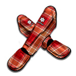 Western Tartan Pattern Print Muay Thai Shin Guard