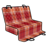Western Tartan Pattern Print Pet Car Back Seat Cover