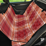 Western Tartan Pattern Print Pet Car Back Seat Cover