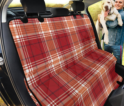 Western Tartan Pattern Print Pet Car Back Seat Cover